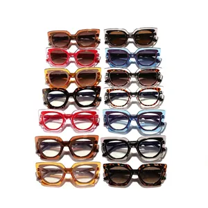 Stylish oversized cat-eye sunglasses and anti-blue light decorative glasses for women