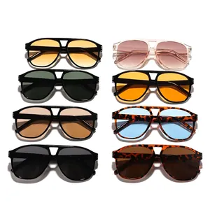 Collezione di occhiali da sole aviator retrò in vari colori per la protezione solare chic
