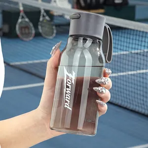 Gourde de sport transparente grise en PCTG avec logo Forward pour les activités