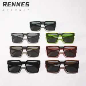 Stylish children's square frame sunglasses in multiple vibrant colors with UV protection