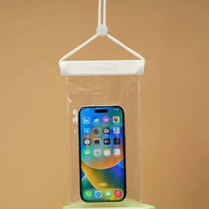 Pochette de téléphone étanche haute transparence avec triple couche de protection