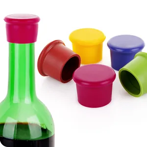 Tappo per Bottiglie di Vino in Silicone Alimentare Riutilizzabile Tappo di Conservazione a Tenuta Stagna per Vino Tappo Sigillante Multicolore per Birra e Bevande Accessori da Bar e Cucina