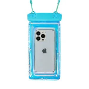 Durchsichtige holografische wasserdichte TPU-Handytasche zum Tauchen und Schwimmen