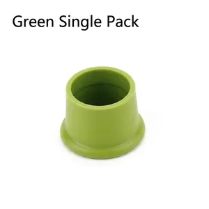 Tappo per bottiglia di vino in silicone verde, coperchio ermetico per alimenti