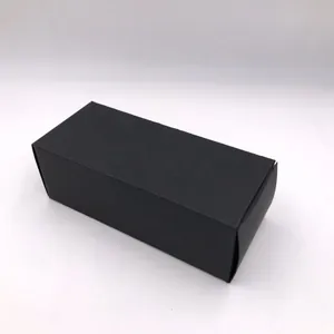 Sleek minimalist black matte paper box designed for sunglasses storage and protection.