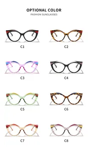 Selezione di occhiali cat-eye retrò anti-luce blu in vari colori alla moda