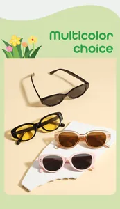 Assortiment de lunettes de soleil rétro pour enfants en quatre couleurs avec UV400.