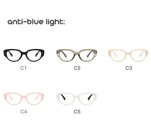 Collection de lunettes anti-lumière bleue pour enfants en cinq couleurs élégantes