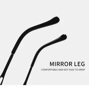 Detailed view of the comfortable and non-slip temple tips on vintage metal sunglasses.