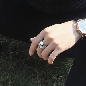Anillo Geométrico Poligonal Triángulo Para Hombres Mujeres Minimalista De Acero Inoxidable Estilo Industrial Anillo De Pareja