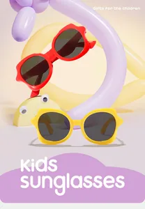 Occhiali da sole per bambini irregolari nei colori caramella con palloncini creativi