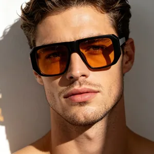 Vintage Quadratische Sonnenbrille Für Damen Herren Mode Kleiner Rahmen Retro Street Style UV400 PC AC Sonnenbrille Für Den Täglichen Gebrauch