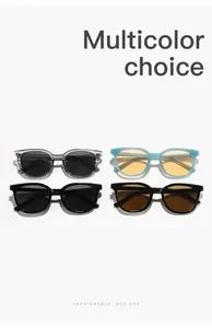 Collection of stylish square sunglasses in multiple colors for a fashionable look