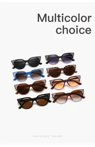 Varios modelos de gafas de sol cat-eye con purpurina brillante y protección solar UV.
