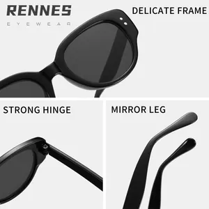 Lunettes de soleil rétro noires pour enfants avec protection UV400 et style européen chic