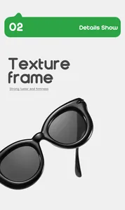 Detail show of children's bubble round frame sunglasses with strong luster texture