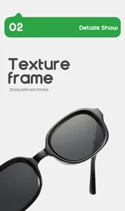 Detail view of durable black texture frame on children's foldable sunglasses