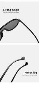 Détails des charnières durables et des embouts de branches confortables de lunettes enfant