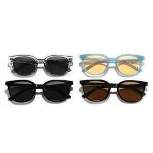 Classic square frame sunglasses in multiple colors providing stylish outdoor sun protection.
