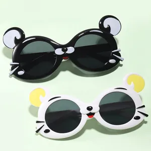 Lunettes de soleil mignonnes en forme de tigre pour enfants avec protection UV