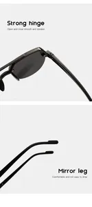 Detailed view of children's pilot sunglasses featuring strong hinges and comfy arms.