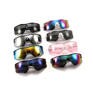 Variedad de gafas de sol deportivas sin montura con lentes de protección UV400 color