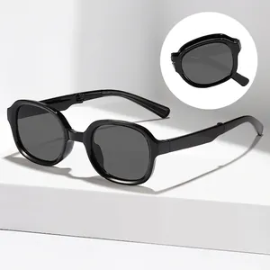 Children Square Foldable Sunglasses Retro UV400 Protection Portable Fashion Eyewear For Boys Girls Kids Sunshade Glasses