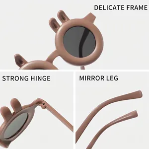 Süße Kinder-Sonnenbrille in Hasenform für Sonnenschutz und modische Party-Accessoires