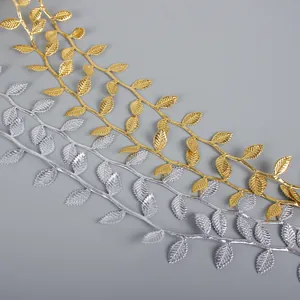 Nastro a Foglia Goffrato a Ultrasuoni Oro Argento Finitura a Foglia Seghettata Metallica Per Confezioni Regalo Matrimonio Festa Abbigliamento