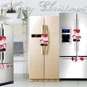Fundas decorativas para tiradores de nevera con temática de Papá Noel para navidad