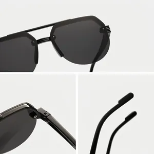 Classic kids aviator sunglasses with double bridge and durable reinforced hinges