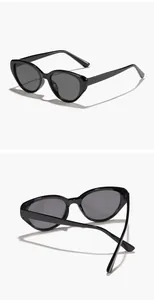 Viste dettagliate di occhiali da sole vintage a occhio di gatto per un look retrò