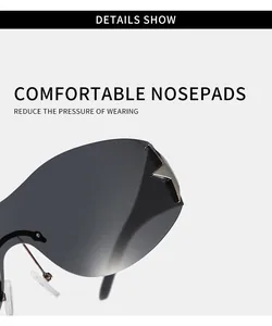 Primer plano de las cómodas almohadillas nasales y el detalle de estrella en las gafas.