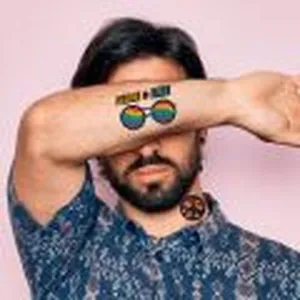 Wasserdichte Hippie-Tattoo-Aufkleber für Pride- und Partyfeiern mit Peace-Motiven