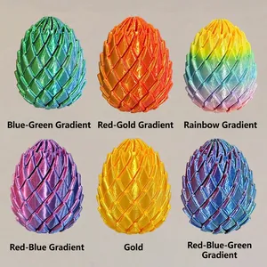3D-gedrucktes Drachenei Fidget Spielzeug PLA Regenbogen Verlauf Kunst Ornament Für Kinder Schule Student Kreative Deko