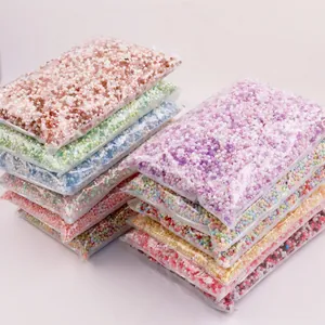 Bulk 4mm candy-colored acrylic faceted bicone beads for DIY jewelry and crafts.