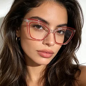 Vintage Cat Eye Sunglasses Women Narrow Frame Square Retro UV400 Protection Fashion Sun Glasses Trendy Outdoor Eyewear