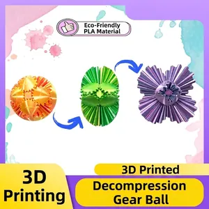 3D-geprinte roterende tandwielbal stressverlichtend speelgoed van PLA-materiaal