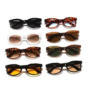 Colección de elegantes gafas de sol de ojo de gato en varios colores y patrones