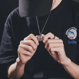 Collier style hip hop avec pendentif smiley signe dollar pour hommes et femmes
