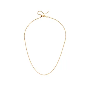 Titanium Steel Adjustable Universal Chain Necklace For Women Needle End Cross Snake Bead Chain Polished Neck Jewelry