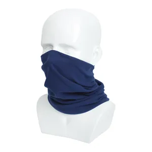 Premium marineblauwe winter nekwarmer voor winddichte buitensporten en fietsen.