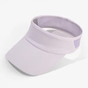 Breathable light purple adult sun visor hat for outdoor cycling and hiking sports