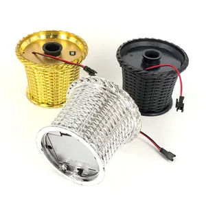 Weihnachtsbaumständer Simuliertes Rattangeflecht Topf Für Glasfaserbaum Deko Ornament Gold Silber Schwarz Kunststoff Zubehör