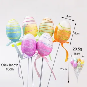 Set di plettri floreali con uova di Pasqua in schiuma con dimensioni per decorazioni fai-da-te