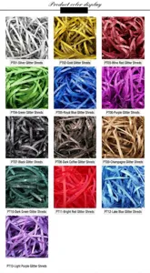 Detailed color options for glitter shredded paper gift box fillers
