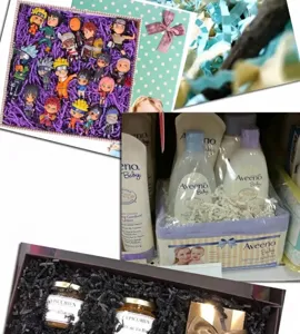 High quality multi-color shredded wave paper filler for gift box packaging and decoration