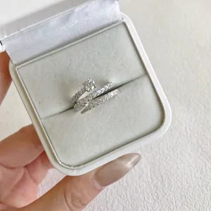 Detailed view of an elegant S925 sterling silver ring set with sparkling cubic zirconia