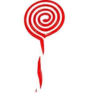 Feestelijke rood-witte spiraalvormige kunstmatige lolly kerstboomversiering decor