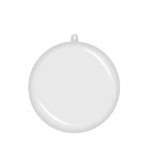 Transparent acrylic Christmas ornament ball for creative holiday DIY decorations